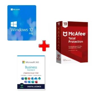 Triple Pack Office 365 Windows 10 Pro y McAfee